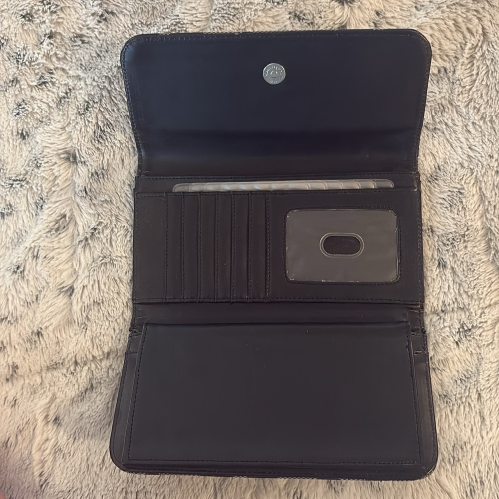 Coach Black and Gray Signature Wallet - Picture 2 of 2